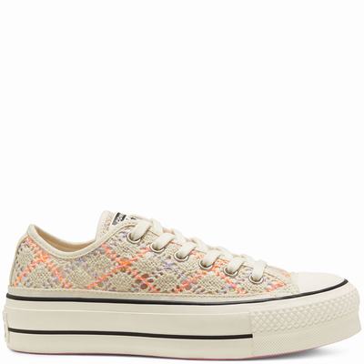 Női Converse Boho Crochet Platform Chuck Taylor All Star Tornacipő CO0749251 Bézs/Színes